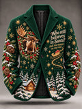 Herrenmantel mit deutschem Weihnachtsmotiv im Retro-Stil