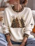 Women's Christmas Print Hooded Sweater
