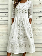 Women's floral printed casual dress