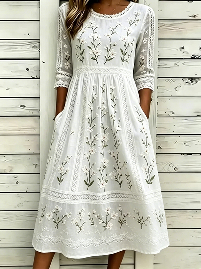 Women's floral printed casual dress