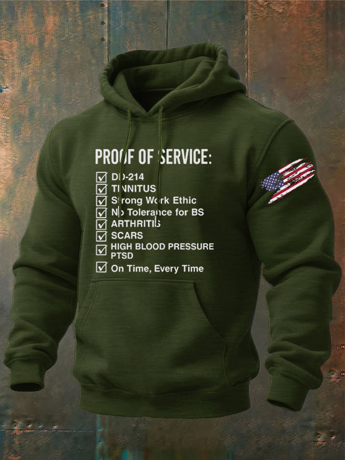 Proof Of Service Pattern 100% 300g Cotton Classic Hoodie