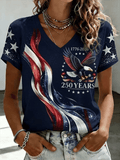 Women's U.S. 250th Anniversary Short-Sleeve Printed T-Shirt