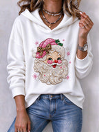 Women'S Christmas Cross Art Print Sweatshirt