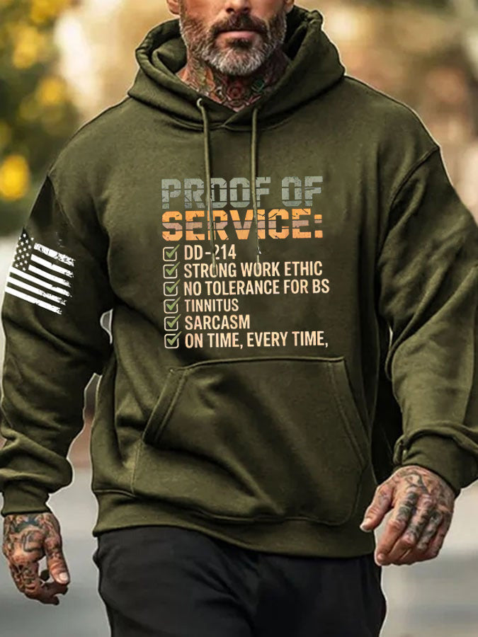 Proof Of Service Pattern 100% 300g Cotton Classic Hoodie
