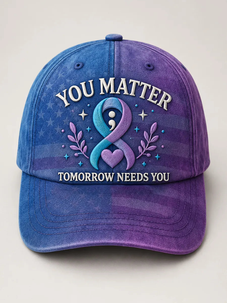 Suicide Prevention Awareness Art Print Baseball Cap