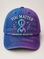 Suicide Prevention Awareness Art Print Baseball Cap