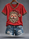 Women's Fun Santa Print T-Shirt