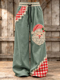 Women's Christmas-themed printed casual pants