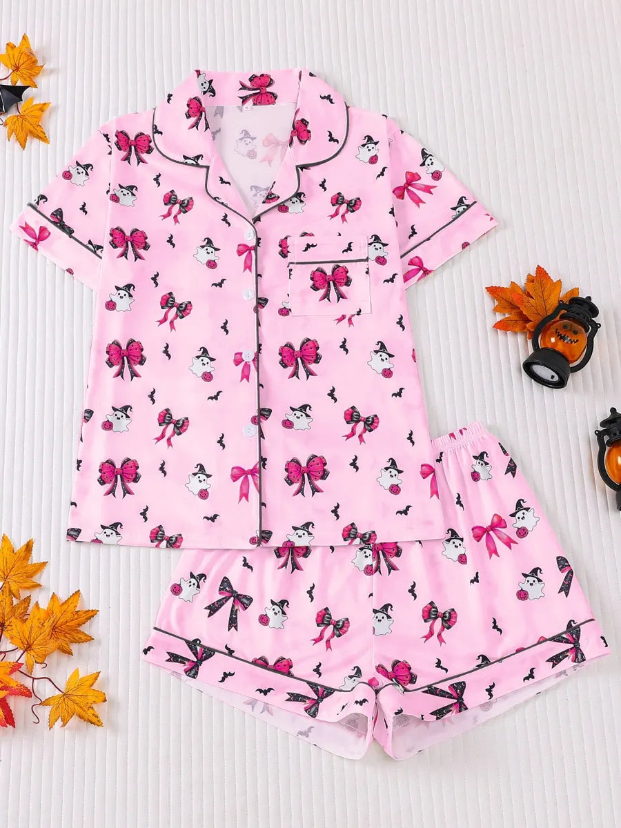 🎃 Women’s Halloween Pajama Set — Silky-Soft, Cute & Spooky-Cozy 👻
