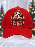 Unisex Cute Dog Print Baseball Cap