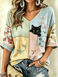 Women's Elegant Cotton-Linen Top