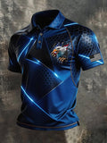 Men's America 250th Anniversary Print Casual Polo Shirt