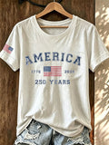 Women's Casual Print Short-Sleeve T-Shirt