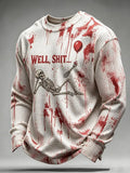 Men's Retro Halloween Well, shirt... Printing top