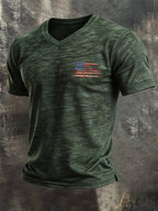 Men's Vintage 100% Pure Cotton Slub Stretch T-Shirt