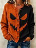 Ladies' Halloween Sweater Cardigan