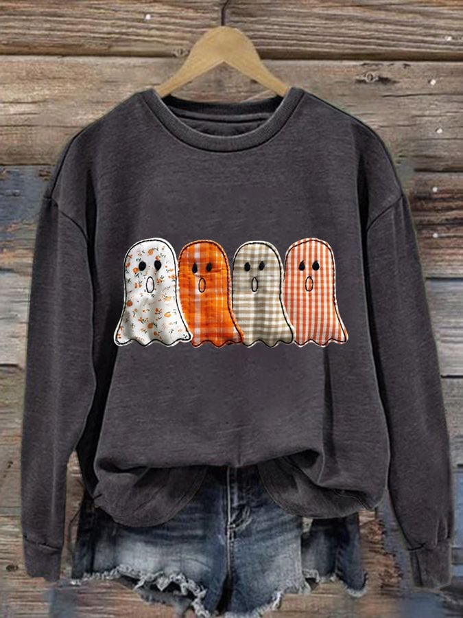 🔥HOT SALE🔥Women's Halloween Print Casual Sweatshirt