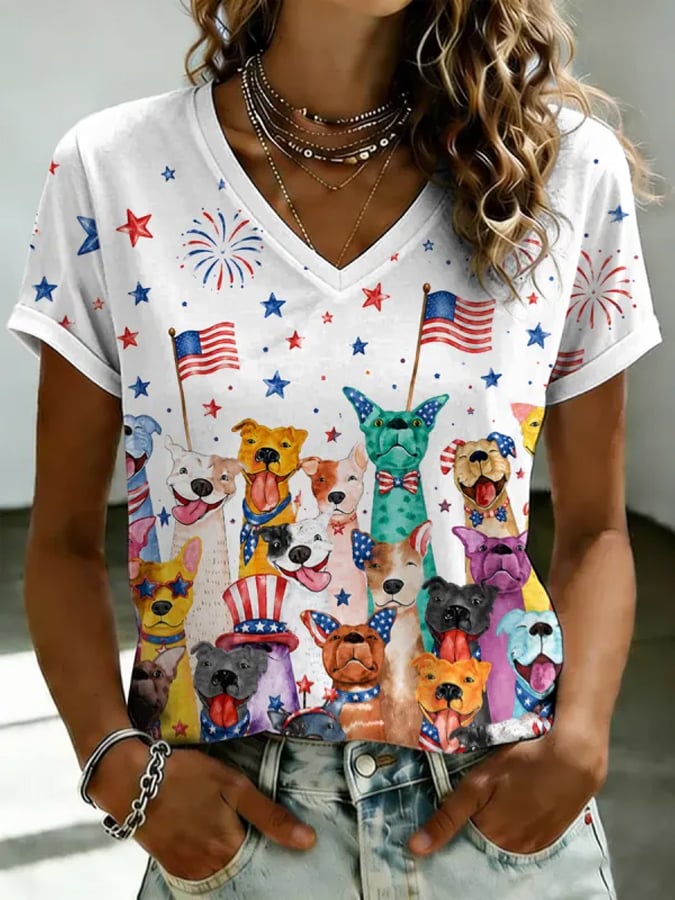 Women's Animal Print Casual T-shirt