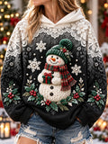Women's Christmas Print Hoodie