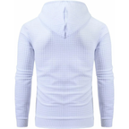 Men's Pullover Plaid Jacquard Hoodie