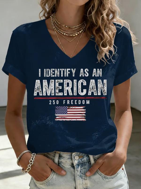 Women'S 250Th Anniversary Print Short-Sleeved T-Shirt