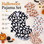 🎃 Women’s Halloween Pajama Set — Silky-Soft, Cute & Spooky-Cozy 👻