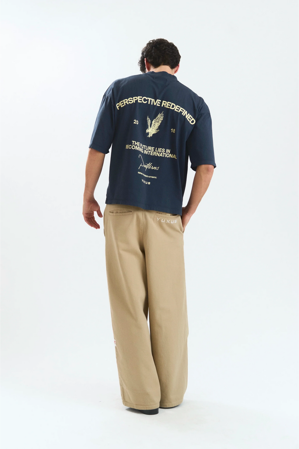 BEETLE "PATTERNS" T-SHIRT NAVY BLUE