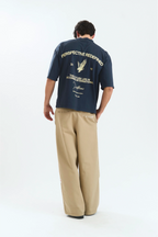 BEETLE "PATTERNS" T-SHIRT NAVY BLUE