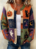 Ladies' Halloween Sweater Cardigan