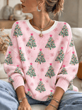 Women's Casual Print Knit Top