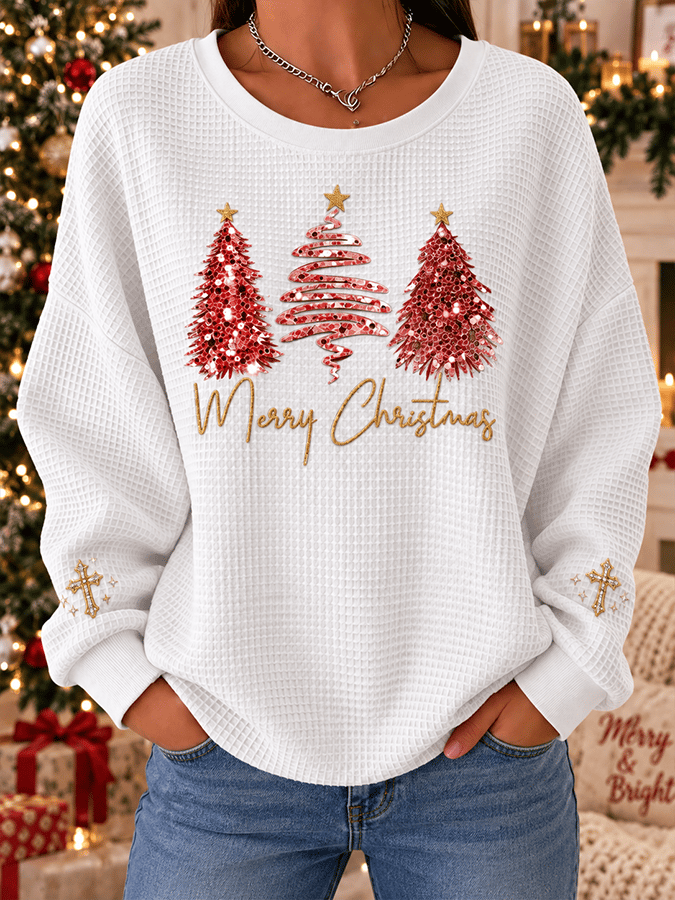 'Belief' - Christmas Comfortable Crew Neck Sweatshirt