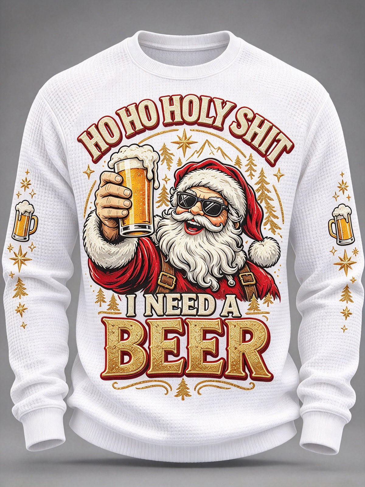 Men's Christmas Print Casual Hoodie