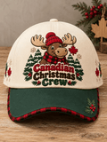 Unisex Canadian Christmas-print hat