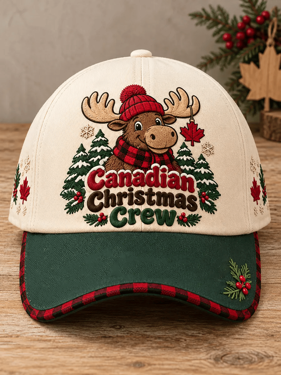 Unisex Canadian Christmas-print hat