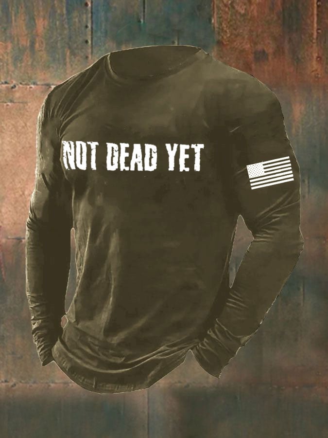 Men's Not Dead Yet Veterans Day Top