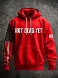 Women's Not Dead Yet Pattern  Print Casual Hoodie