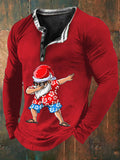 Men's July Santa Print Top