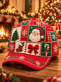 Unisex Christmas Patchwork Art Hat