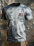 Men's Washed Denim T-Shirt