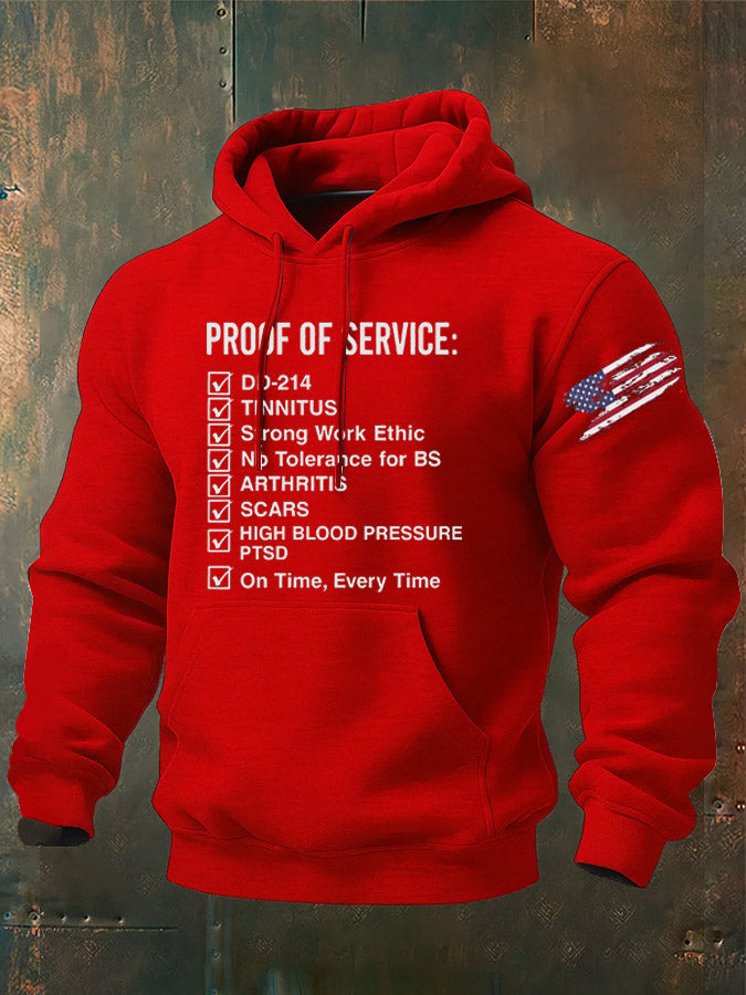 Proof Of Service Pattern 100% 300g Cotton Classic Hoodie
