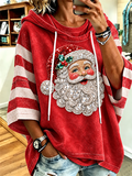 Women'S Santa Claus Printed Hoodie