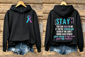 Women's Suicide Prevention Awareness Month Waffle-Knit Hoodie