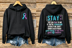 Women's Suicide Prevention Awareness Month Waffle-Knit Hoodie