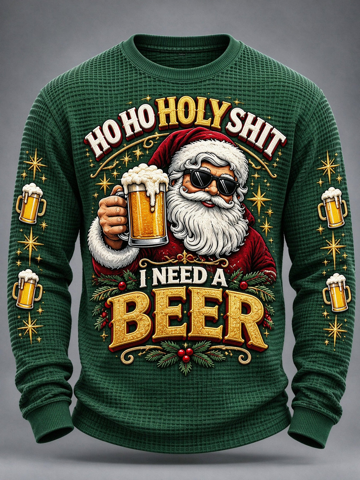Men's Christmas Print Casual Hoodie
