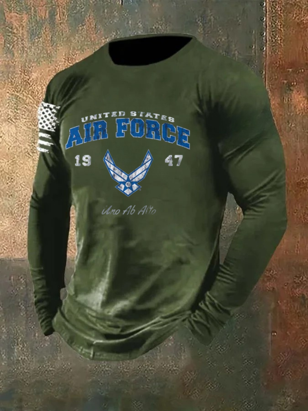 1947 US Air Force Pattern Long Sleeve  100% Cotton T-Shirt
