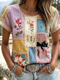 Women's Elegant Cotton-Linen Top