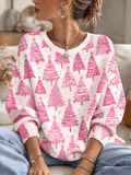 Women's Casual Print Knit Top