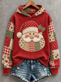 Women's Christmas Print Casual Hoodie
