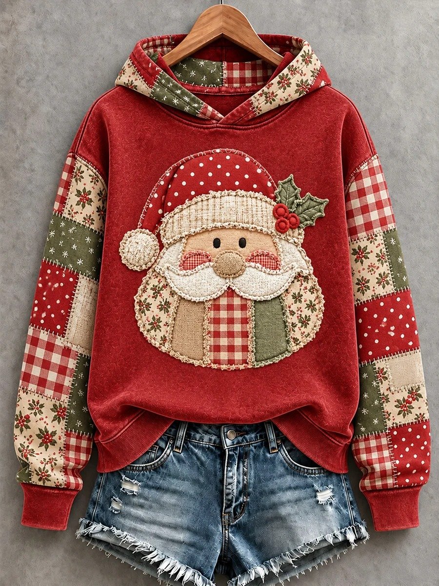 Women's Christmas Print Casual Hoodie