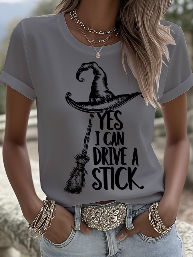 🔥Buy 2 Get 10% Off🔥Women's Yes I Can Drive A Stick T-Shirt